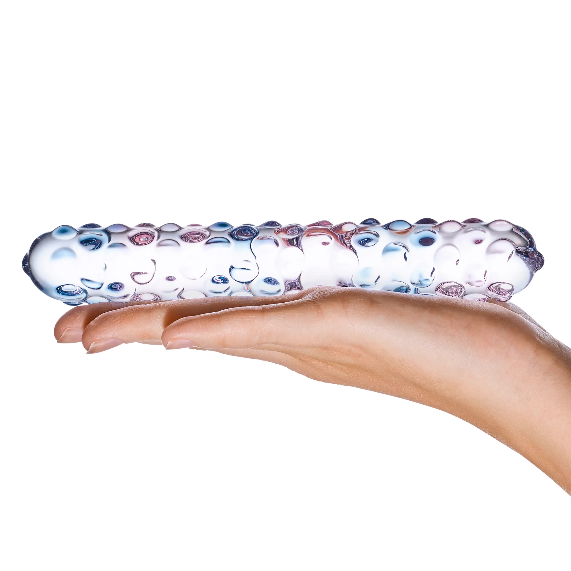 7" Purple Rose Nubbed Dildo - Image 4