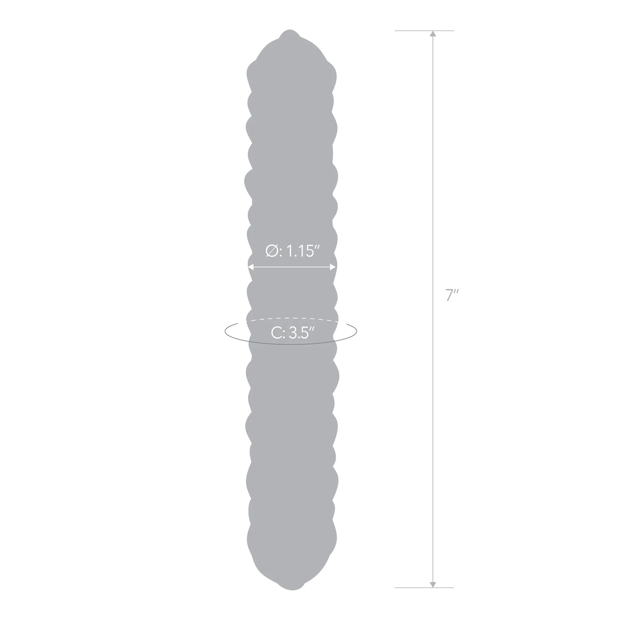 7" Purple Rose Nubbed Dildo - Image 6
