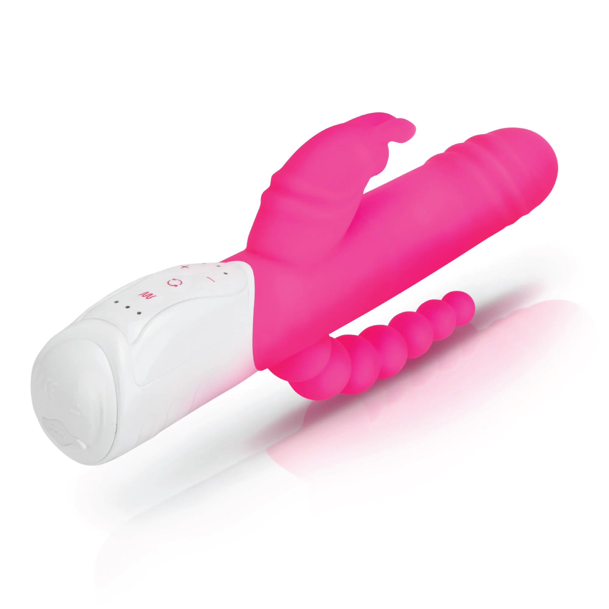 Double Penetration Rabbit Vibrator with Rotating Shaft - Image 4