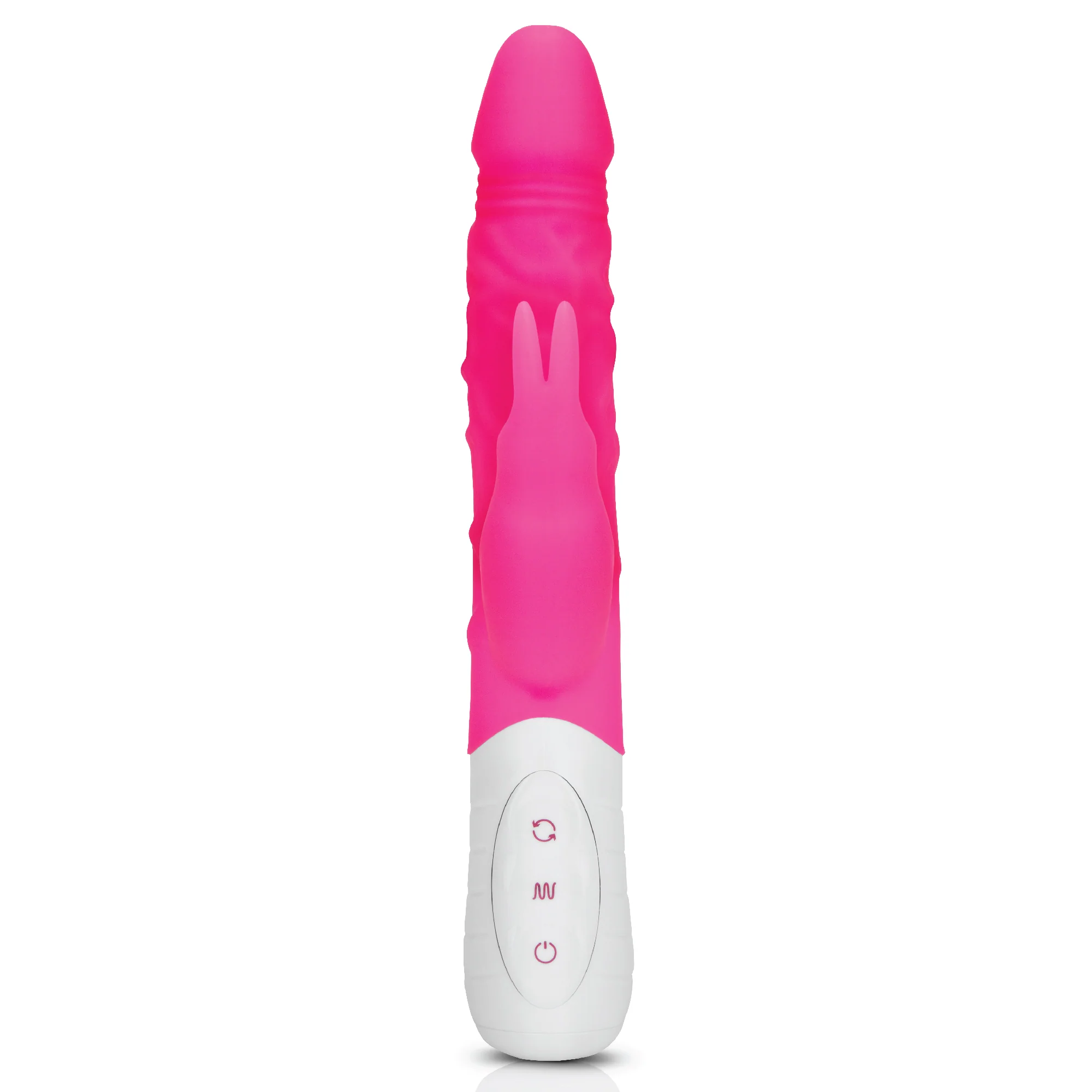 Slim Realistic Double Penetration Rabbit Vibrator with Rotating Beads - Image 10