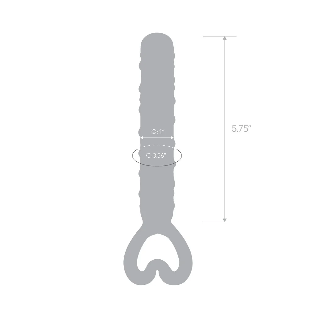 8” Rainbow Nubby Heart Dildo - Image 5