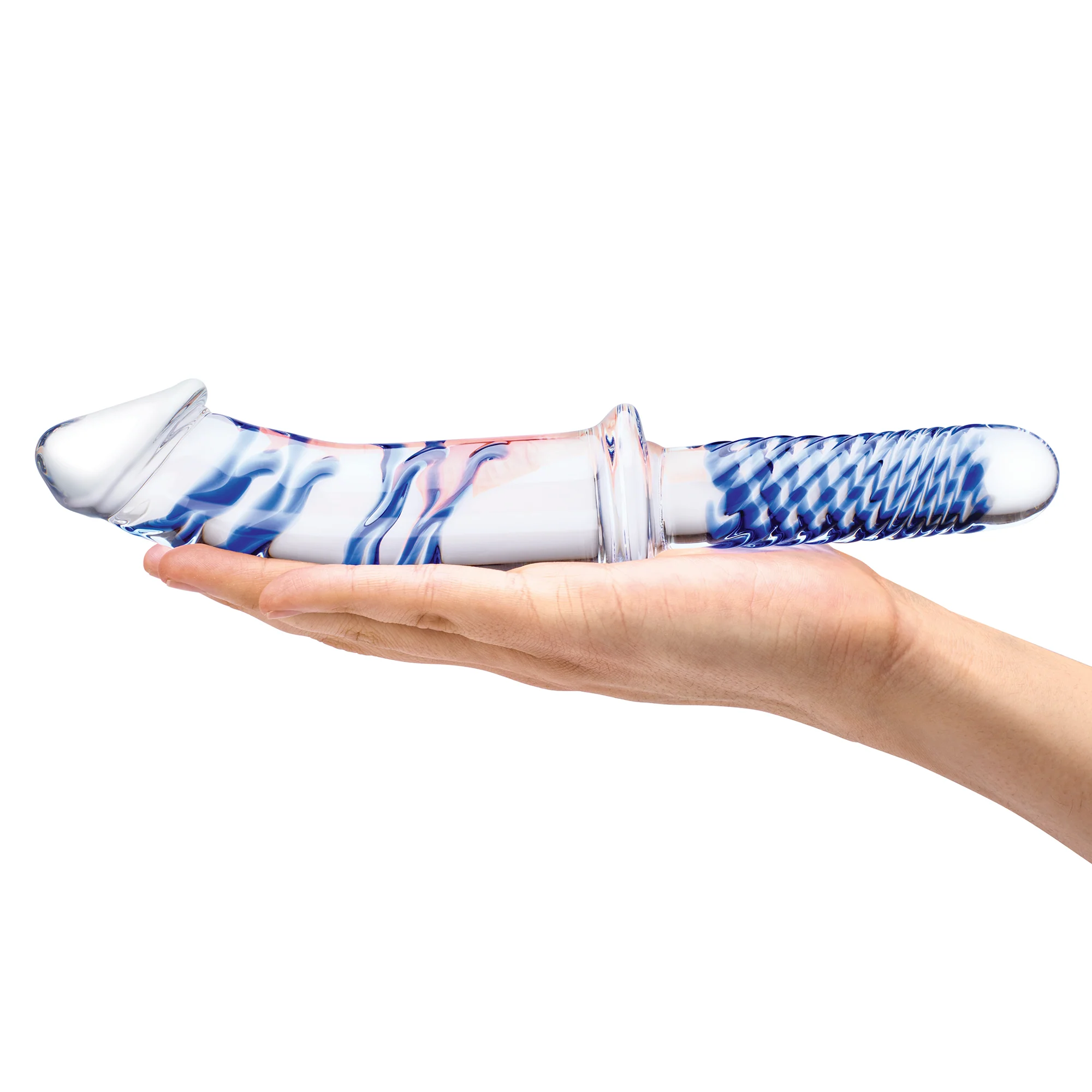11" Realistic Double Ended Dildo with Handle - Image 4