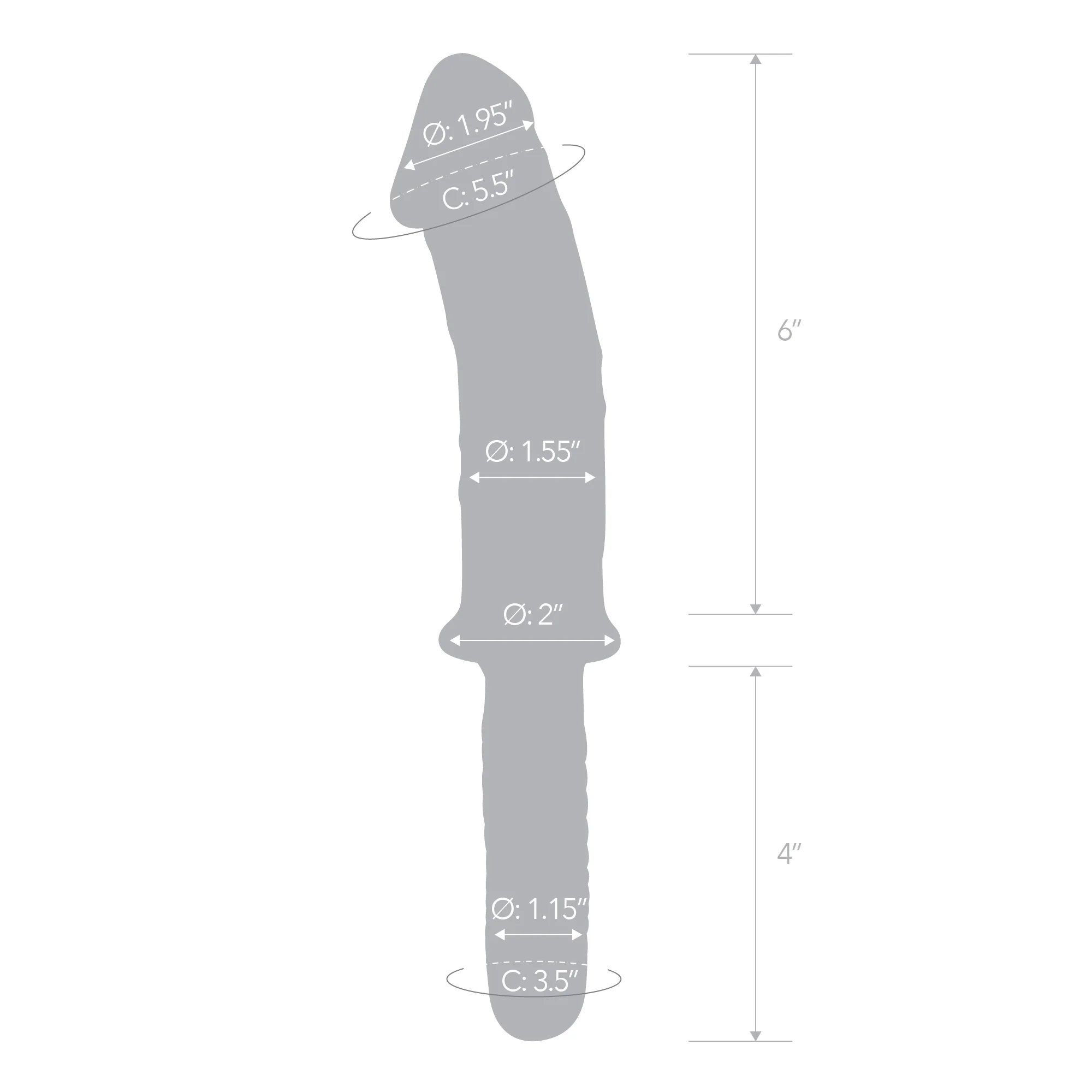 11" Realistic Double Ended Dildo with Handle - Image 6