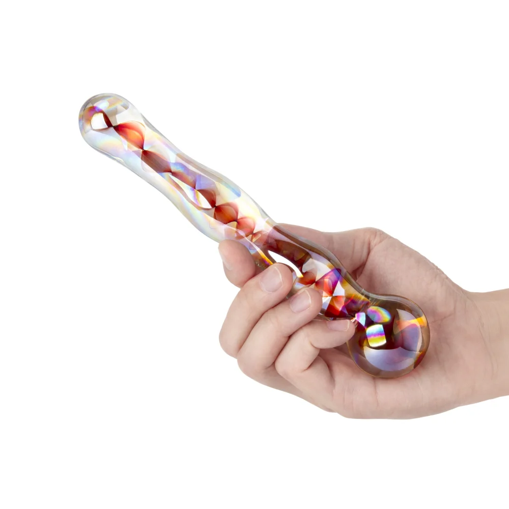7" Red Wave Double Ended Dildo - Image 4