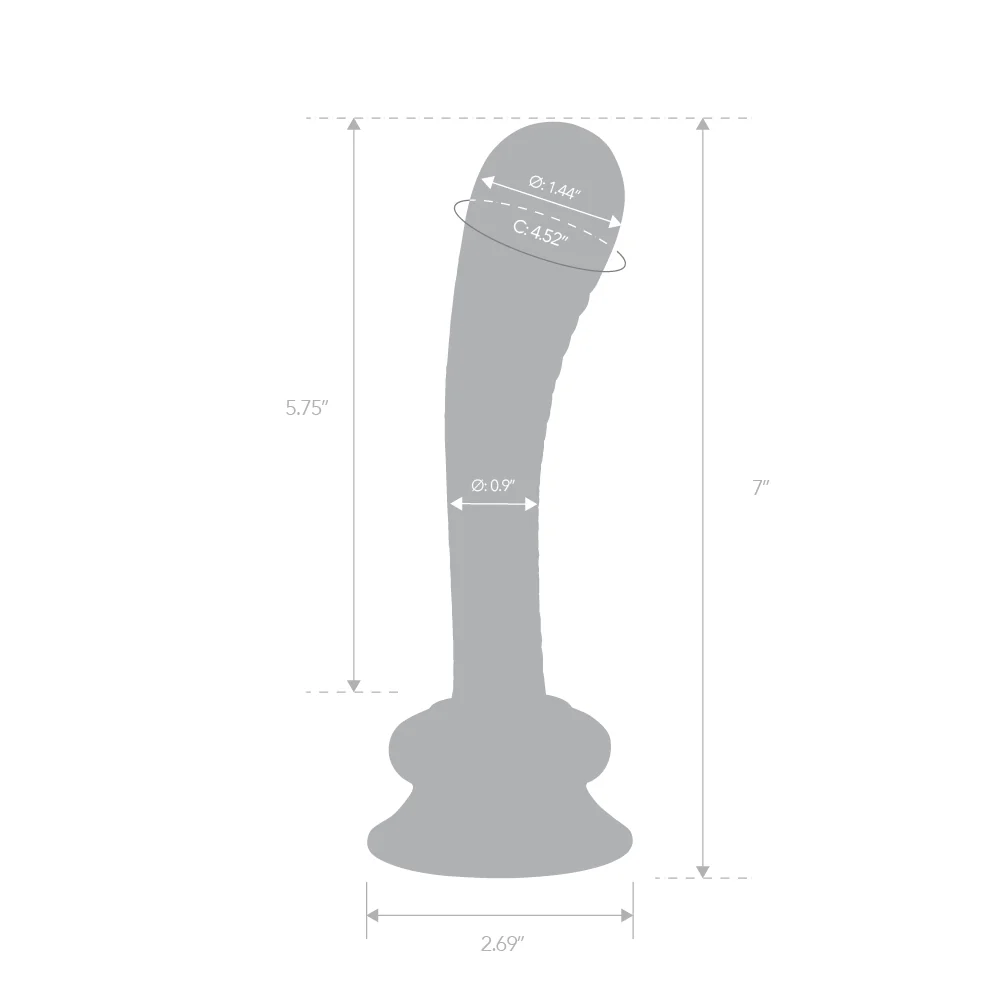 5.75" Ribbed Suction Cup Dildo - Image 5