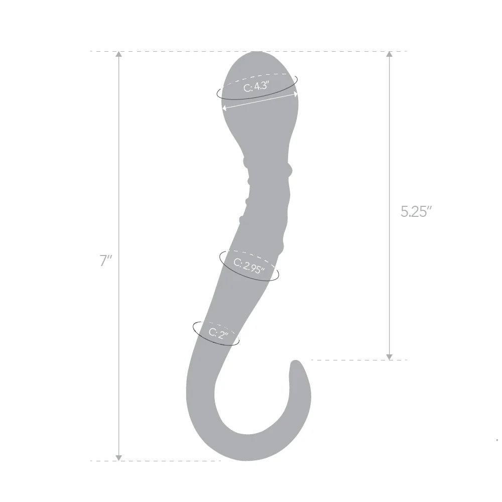 7" Rippled Indulgence G-Spot Dildo - Image 5