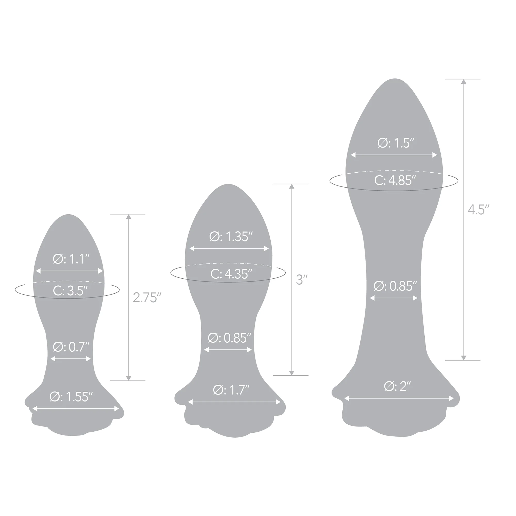 3-Piece Rose Butt Plug Set - Image 6