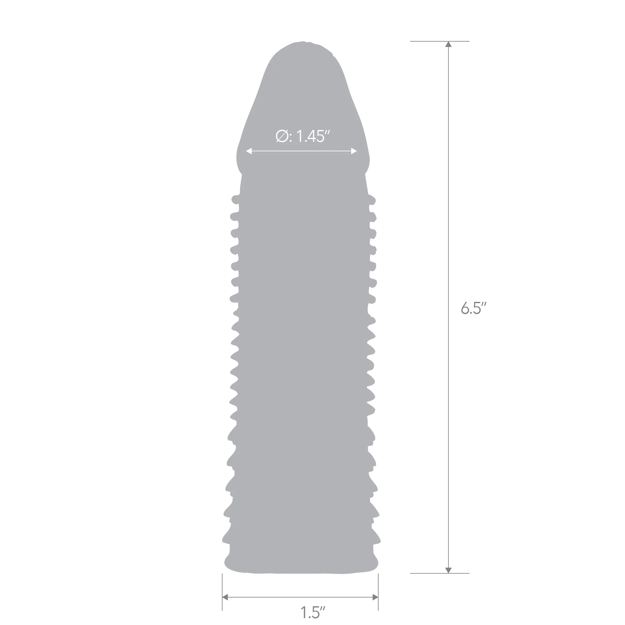 6.5" Triple Sensation Penis Enhancing Sleeve Extension - Image 3