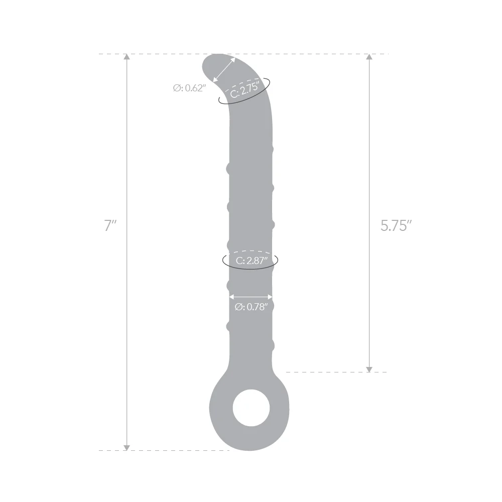 7" Slim Swirly Dildo with G-Spot Tip - Image 5