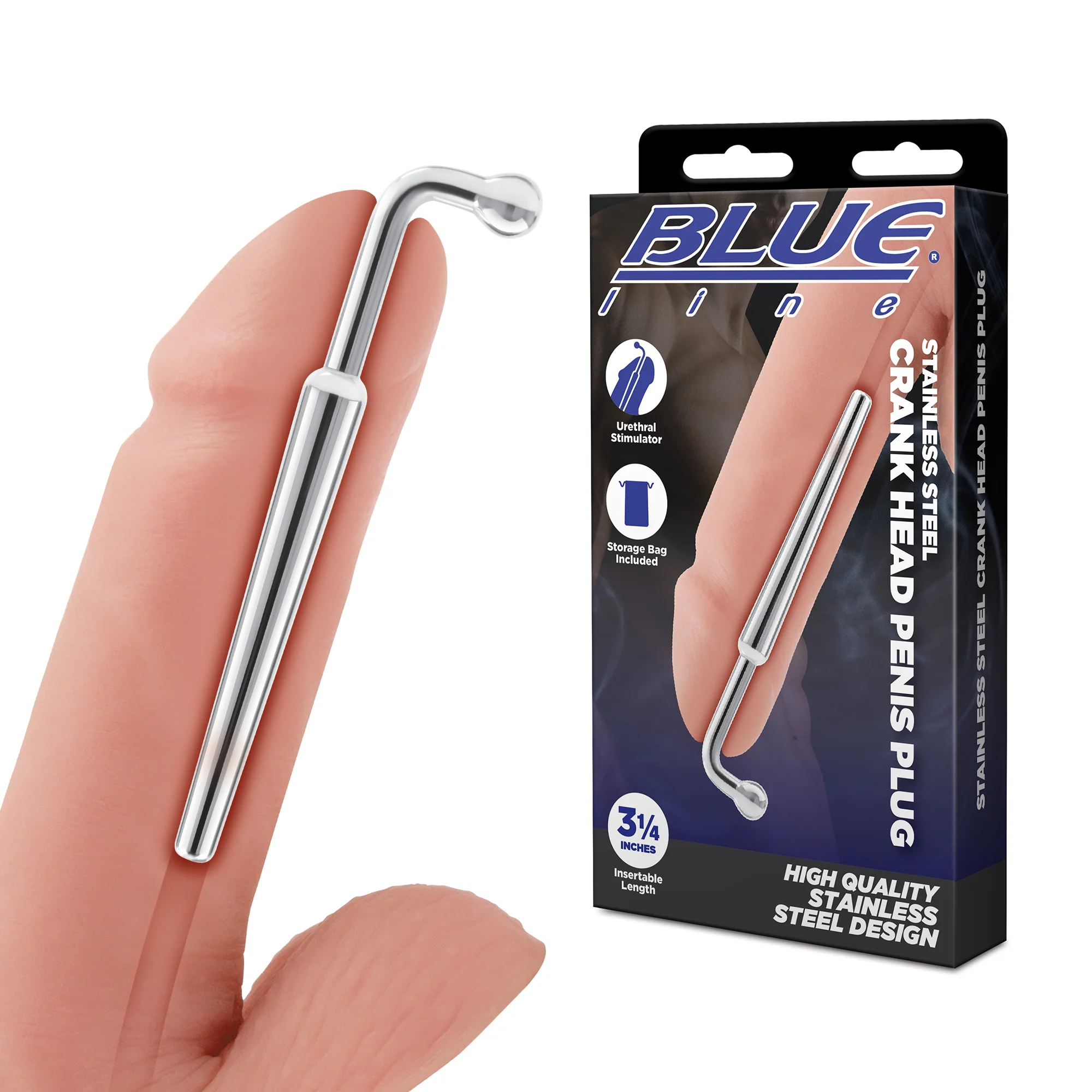 Stainless Steel Crank Head Penis Plug - Image 2