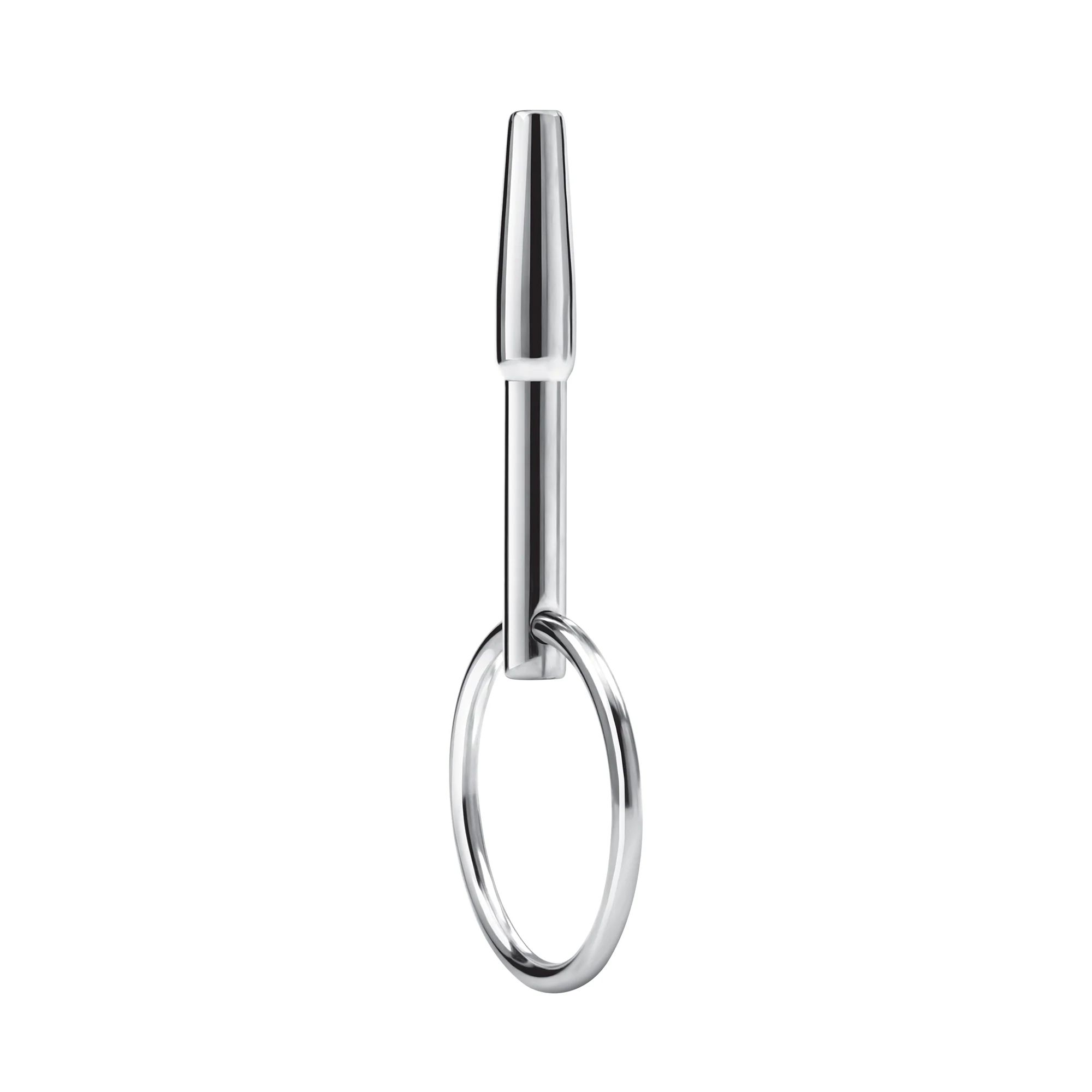 Stainless Steel Penis Plug with Ring - Image 6