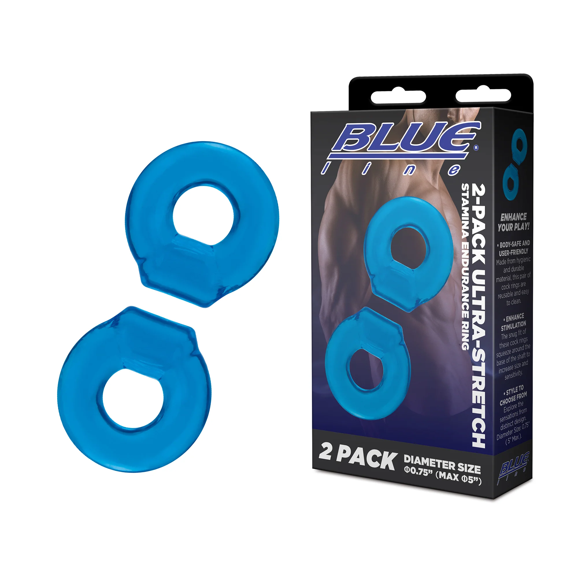 2-Pack Ultra-Stretch Stamina Endurance Ring - Image 2