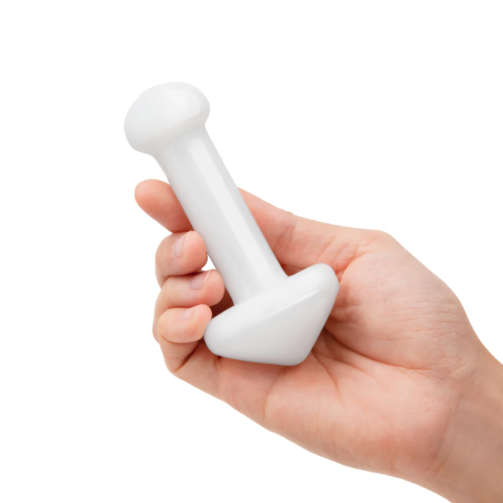 4.5” White Mushroom Butt Plug - Image 3